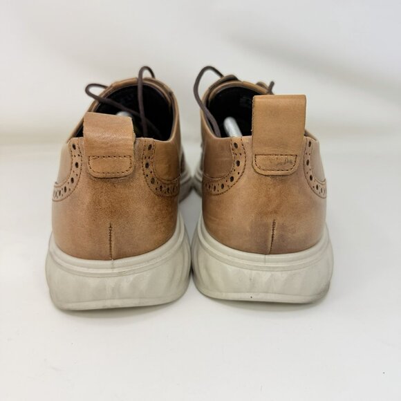 Ecco ST.1 Hybrid Leather Wingtip Oxford Shoes Brown Men’s Size 11